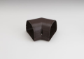 Rectorseal 84272 Fortress LKF-92-B 3-1/2 inch PVC Lineset Cover Flat 45 Degree Elbow - Brown