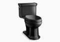 Kohler K-3940-7 Kathryn(TM) Comfort Height(TM) One-Piece Compact Elongated 1.28 GPF Chair Height Toilet with Slow-Close Seat - Black Black(TM)