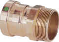 Viega 20838 ProPress XL-C 4 inch Press x 4 inch Male Copper Adapter with EPDM Sealing Element