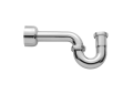 Jaclo® 253-MBK Contemporary/Modren P-Trap With Round Box Escutcheon, 1-1/2 x 1-1/4 in Nominal, 1-1/2 in Inlet x 3 in Outlet, Solid Brass, Domestic