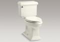Kohler 3816-96 Memoirs Classic Comfort Height Two-Piece Elongated 1.28 gpf Toilet With AquaPiston Flush Technology and Left-Hand Trip Lever
