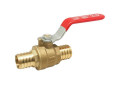 Red and White 5009AB-3/4 Lead Free Brass 3/4 inch PEX x 3/4 inch PEX Full Port Ball Valve