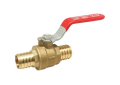 Red and White 5010-3/4 Brass 3/4 inch PEX x 3/4 inch PEX Regular Port Ball Valve