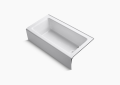 Kohler K-876-0 60 inch x 32 inch Bellwether Series Alcove Bath Tub with Right-Hand Drain - White