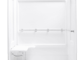 Sterling 62070125-0 63-1/4 inch x 39-3/8 inch x 73-1/4 inch ADA Shower with Seat - White