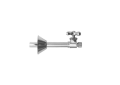 Brasstech 417X-15 Straight Valve Kit, 1/2" Sweat - Polished Nickel