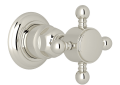 Rohl A4912XM-PN/TO Trim Only for Volume Control and 4-Port Dedicated Diverter with Cross Handle - Polished Nickel