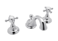 Rohl A1408XMPC-2 Viaggio C-Spout Widespread Bathroom Faucet with Cross Handles - Polished Chrome