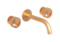 Rohl® EC08W3IWSG Eclissi Transitional Bathroom Faucet, 1.2 gpm Flow Rate, Satin Gold, Traditional Function
