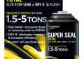 Cliplight 972KIT Super Seal Total AC/R Stop Leak + Dry R & Flash - 3 oz