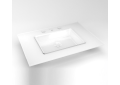 Robern® TS31UCN21-8 3-Hole Vanity Top, 31 in OAW x 22 in OAD, Glass, White Top