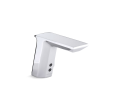 Kohler® 7516-CP Geometric Insight™ Energy Cell-Powered Hybrid Faucet, Commercial, 0.5 gpm Flow Rate, 5-7/16 in H Spout, 1 Faucet Holes, Polished Chrome, Function: Touchless
