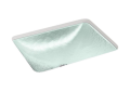 Kohler® 28823-TG2 28823 Yepsen® Bathroom Sink, Rectangular Shape, 6-1/16 in H x 15-1/2 in W x 19-15/16 in D, Undermount Mounting, Glass, Translucent Dew