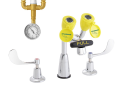 Speakman® SEF-1800-CA-TW Classic Eyewash Faucet, Widespread Mount, Pull Handle Operation, ASME A112.18.1/CSA B125, ANSI/ISEA Z358.1, NSF 372, NSF 61