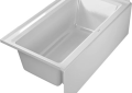 Duravit 700353000000091 60 inch x 32-1/8 inch x 21-5/8 inch Architec Bath Tub with Left-Hand Drain - White