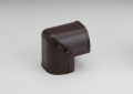 Rectorseal 84263 Fortress LCO-92-B 3-1/2 inch PVC Lineset Cover Vertical Outside 90 Degree Elbow - Brown