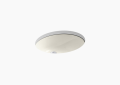 Kohler K-2210-G-0 Caxton Oval Under-Mount Bathroom Sink - White