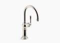 Kohler K-99264-SN Artifacts Single-Handle Bar Faucet - Vibrant Polished Nickel