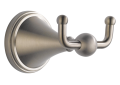 Brizo® 69535-BN Baliza® Robe Hook, 2 Hooks, 2-13/16 in OAW x 3-5/8 in OAD, Import