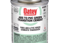 Oatey 30900 Medium Body Green ABS to PVC Transition Cement - 4 ounce