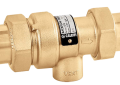 Caleffi 573403A 1/2 inch Female Union Brass Body Dual Check Backflow Preventer with Atmospheric Vent