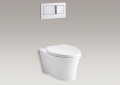 Kohler K-6299-0 Veil One-Piece Elongated Wall-Hung Toilet Bowl - White