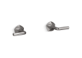 Kohler® T27013-4-TT T27013-4 Occasion® Wall Mount Bath Sink Faucet Handle, For Use With K-410-K/K-T27011-ND, Metal, Vibrant Titanium