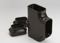 Rectorseal 85575 Slimduct ST-140-B 5-1/2 inch PVC Lineset Cover Tee - Brown