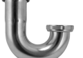Oatey 2654W-1 Dearborn 1-1/2 inch 22 Gauge Brass "J" Bend with Captured Nut less Cleanout - Chrome
