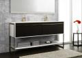 Wetstyle DCO30FL-W81L21L21-SB 30" Vanity -  Torrified Eucalyptus/White Matte
