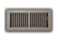 TRUaire™ 150MB04X12 Stamped Face Floor Register, 4 x 12 in, 50 to 325 cfm, Steel, Brown Powder Coated, Import