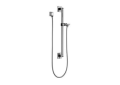 DELTA® 51500 Universal Adjustable Slide Bar/Grab Bar Assembly With Square Wall Elbow, 24 in L Bar, Polished Chrome, Import