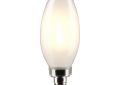 SATCO® S21278 Candle Bulb, 5.5 W, 60 W Incandescent Equivalent, Candelabra E12 Lamp Base LED Lamp, B11 Shape, 500 Lumens