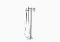 Kohler K-T72790-9M-CP Artifacts Floor-Mount Bath Tub Filler Trim with Handshower - Polished Chrome