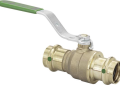 Viega 79920 ProPress 1/2 inch Press Lead Free Bronze Two Piece Full Port Ball Valve with EPDM Sealing Elements