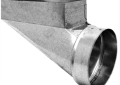 Southwark 28RL-4106 4" x 10" - 6" 26 Gauge Warm Air Left End Register Boot