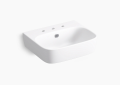 Kohler K-77767-8-0 ModernLife(R) 21-3/4" Rectangular Wall-Mount Bathroom Sink - White