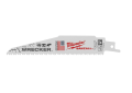 Milwaukee® SAWZALL® The Wrecker™ 48-00-5701 Demolition General Purpose Tapered Back Reciprocating Saw Blade, 6 in L x 1 in W, 8 TPI, Bi-Metal Body, Universal/Toothed Edge Tang