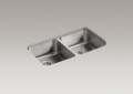 Kohler 3350-NA Double Equal Undercounter Kitchen Sink