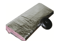 Atco 10 12" x 5' Duct Sleeve with R-6.0 Fiberglass Insulation and Silver Polyester Jacket