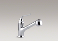 Kohler K-15160-CP Coralais Single-Handle Kitchen Faucet - Polished Chrome