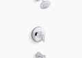Kohler K-TS27381-4G-CP Bellera(R) Rite-Temp(R) Bath and Shower Trim Kit, 1.75 GPM - Polished Chrome