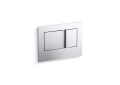 Kohler® 8857-CP Bevel® Flush Actuator Plate, For Use With K-18829-NA 2 x 4 in In-Wall Tank and Carrier System, Polished Chrome