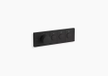 Kohler K-26347-9-BL Anthem(TM) Three-Outlet Thermostatic Valve Control Panel with Recessed Push-Buttons - Matte Black