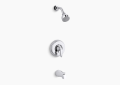 Kohler K-TS15601-4S-CP Coralais Rite-Temp Bath and Shower Valve Trim - Polished Chrome