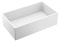 Moen® FC331910 Apron Front Kitchen Sink, Rectangular Shape, 33 in L x 19 in W x 10 in H, Undermount Mount, Fireclay, White, Import