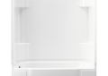 Sterling 76140110-0 60 inch x 30 inch x 73-1/4 inch Accord Series Tile Whirlpool Tub and Shower with Left-Hand Drain - White