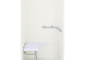 Sterling0 62055125-0 40-5/8 inch x 65-9/16 inch Transfer Shower with Seat and Grab Bar - White