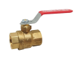 Red and White 5544AB-3/8 Lead Free Brass 3/8 inch Female x 3/8 inch Female Full Port Ball Valve