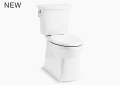 Kohler K-3814-0 Corbelle Comfort Height Two-Piece Elongated  Toilet with Skirted Trapway - White